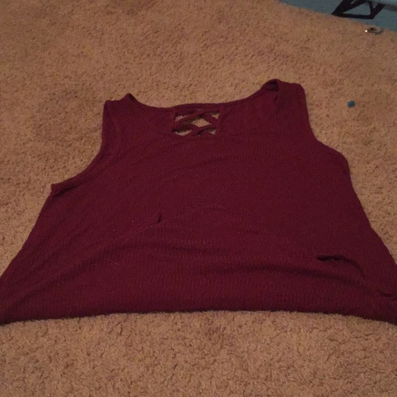 Dark red tank top - Picture 1 of 2